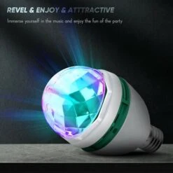 Ampoule De Scène Ampoule De Stroboscopique LED Rotative Ampoule De Soirée Disco Ampoule Multicolore En 7 Couleurs Ampoule D'Ambiance Pour Noël Fête D'Anniversaire Mariage Salon Du Club -Lemax Decor Magasin 76706017 4