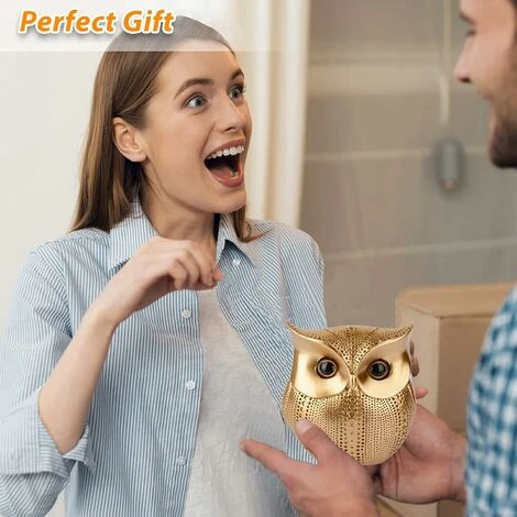 Statue Hibou Decoration Figurine Chouette Statu Decoratif Statue Decoration Interieur Animal Or Sculpture Moderne Résine Statuette Est Un Cadeau De Noël 5 Statue Hibou Decoration Figurine Chouette Statu Decoratif Statue Decoration Interieur Animal Or Sculpture Moderne Résine Statuette Est Un Cadeau De Noël – Image 3