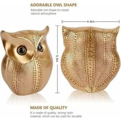 Statue Hibou Decoration Figurine Chouette Statu Decoratif Statue Decoration Interieur Animal Or Sculpture Moderne Résine Statuette Est Un Cadeau De Noël 10 Statue Hibou Decoration Figurine Chouette Statu Decoratif Statue Decoration Interieur Animal Or Sculpture Moderne Résine Statuette Est Un Cadeau De Noël -Lemax Decor Magasin 78695513 4