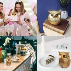 Statue Hibou Decoration Figurine Chouette Statu Decoratif Statue Decoration Interieur Animal Or Sculpture Moderne Résine Statuette Est Un Cadeau De Noël 11 Statue Hibou Decoration Figurine Chouette Statu Decoratif Statue Decoration Interieur Animal Or Sculpture Moderne Résine Statuette Est Un Cadeau De Noël -Lemax Decor Magasin 78695513 5