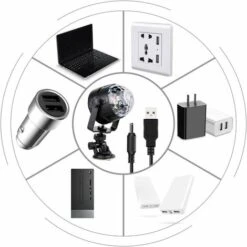 Boule à Facettes LED à 15 Lumières Disco Effet De Lumière 360° RVB Rotatif Feux De Fête Disco Ball Avec Câble USB Pour Noël, Enfants Anniversaire 9 Boule à Facettes LED à 15 Lumières Disco Effet De Lumière 360° RVB Rotatif Feux De Fête Disco Ball Avec Câble USB Pour Noël, Enfants Anniversaire -Lemax Decor Magasin 79630110 3