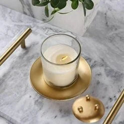 Chandelier Doré, 4 Pcs Candle Plate Métal Candélabre Décoratif Support De Bougie Chandelier Pour Décoration Mariage Maison Noël Cadeau D'anniversaire Dîner Aux Chandelles. (7x1cm) -Lemax Decor Magasin 80711534 4