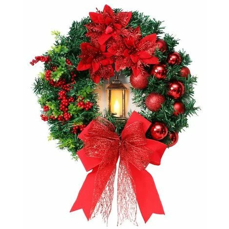 Couronne De Noël Nouvel Ornement De Noël Pendentif Porte Suspendue Guirlande De Noël Ornement Avec Lumières 3 Couronne De Noël Nouvel Ornement De Noël Pendentif Porte Suspendue Guirlande De Noël Ornement Avec Lumières