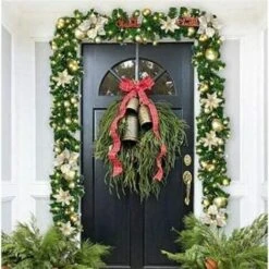 Guirlande De Noël Avec éclairage, 270 Cm Blanc Chaud Guirlande De Noël Guirlande De Sapin Guirlande De Décoration De Noël Artificielle Pour La Décoration D'intérieur Cheminées Escaliers Porte Murale, -Lemax Decor Magasin 83787043 3