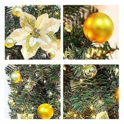 Guirlande De Noël Avec éclairage, 270 Cm Blanc Chaud Guirlande De Noël Guirlande De Sapin Guirlande De Décoration De Noël Artificielle Pour La Décoration D'intérieur Cheminées Escaliers Porte Murale, -Lemax Decor Magasin 83787043 5
