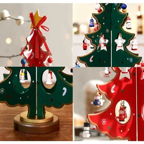 Mini Sapin De Noël En Bois Avec Suspension Pour Décoration En Bois D'Arbre De Noël Décoration Pour Le Bureau Mini Ornements Diy Sapin De Noël 3D Mini Ornements Rouge 5 Mini Sapin De Noël En Bois Avec Suspension Pour Décoration En Bois D'Arbre De Noël Décoration Pour Le Bureau Mini Ornements Diy Sapin De Noël 3D Mini Ornements Rouge – Image 3
