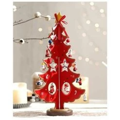 Mini Sapin De Noël En Bois Avec Suspension Pour Décoration En Bois D'Arbre De Noël Décoration Pour Le Bureau Mini Ornements Diy Sapin De Noël 3D Mini Ornements Rouge 11 Mini Sapin De Noël En Bois Avec Suspension Pour Décoration En Bois D'Arbre De Noël Décoration Pour Le Bureau Mini Ornements Diy Sapin De Noël 3D Mini Ornements Rouge -Lemax Decor Magasin 83865342 5
