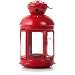 Chandelier Lanterne à Vent Noël Vent Simple Verre En Fer Forgé Lanterne Coupe-Vent Décoration De Mariage Porte-Bougie Bougie Convient Pour La Décoration De La Maison