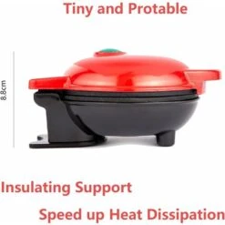 Aunrtb Mini Gaufrier, Machines à Gaufres Machine à Petit Gaufres Avec Revêtement Anti-adhésif, Pour Les Anniversaires D'enfants,les Fêtes De Famille, Pâques Ou Noël -Lemax Decor Magasin 84732552 3