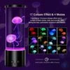 Lampe Meduse Lampe A Lave Aquarium Réservoir Veilleuse Avec Télécommande Et 17 Effets De Lumière Changeants De Couleur, USB Lampe De Bureau Pour Cadeau Noël Anniversaire Et Décoration, Blanche Zhuoxua -Lemax Decor Magasin 85792580 1