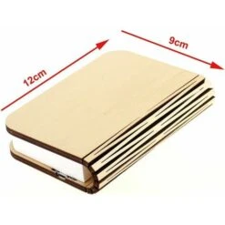 LED Livre Lampe En Bois, Idee Cadeau Noël Livre Lampe Pliante Et Magnétique, LED Lampe De Papier Rechargeable Par USB, Lumière Décorative, -Lemax Decor Magasin 85800217 3