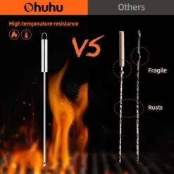 Jeu D'accessoires Pour Barbecue,6 Pièces,avec Sac Portable 2 En 1 Et Tablier De Rangement, Set D'ustensiles De Grille De 18 Pouces, Le Pour La Fête Des Pères, L'anniversaire, Noël 9 Jeu D'accessoires Pour Barbecue,6 Pièces,avec Sac Portable 2 En 1 Et Tablier De Rangement, Set D'ustensiles De Grille De 18 Pouces, Le Pour La Fête Des Pères, L'anniversaire, Noël -Lemax Decor Magasin 86602183 3