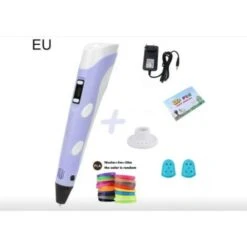 Stylo D'impression 3D Stylo à Dessin Stylo D'impression Avec Filament PLA Jouet Enfants Anniversaire Cadeau De Noël Violet Écologique
