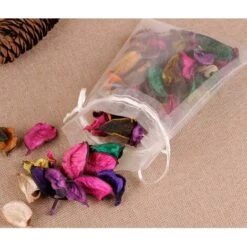 Lot De 100 Pochettes à Bijoux Avec Cordon De Serrage Pour Fête De Mariage, Cadeau De Faveur De Noël, Pochettes Blanches Avec Cordon De Serrage Pour Fête De Mariage, 7,5 X 10 Cm -Lemax Decor Magasin 87482400 5