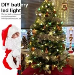 Guirlande Lumineuse Multicolores 5M 50 LED à L'intérieur, 16 Couleurs Guirlande En Fil De Cuivre USB à L'extérieur Étanche IP65 Avec Télécommande Décoloration, Pour Mariage,Chambres,Noël,Fête -Lemax Decor Magasin 88199558 3