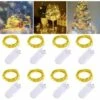 Guirlande Lumineuse LED 3m 30 LEDs à Piles Fil De Cuivre Imperméable Guirlande Lumineuse Pour Fête De Mariage Noël DIY Décoration Intérieure Extérieure, Blanc Chaud, Lot De 8 -Lemax Decor Magasin 89329664 1