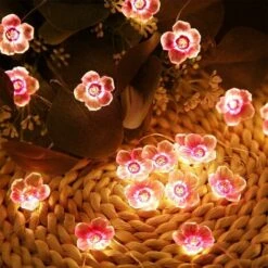 Guirlande Lumineuse Avec 40 LED 4M En Forme De Fleur De Cerisier Rose, USB Et à Piles, Pour Noël, Chambre De Fille, Chambre à Coucher, Intérieur, Extérieur, Mariage, Saint-Valentin 9 Guirlande Lumineuse Avec 40 LED 4M En Forme De Fleur De Cerisier Rose, USB Et à Piles, Pour Noël, Chambre De Fille, Chambre à Coucher, Intérieur, Extérieur, Mariage, Saint-Valentin -Lemax Decor Magasin 89616991 3