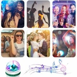 Ampou De Scène Ampou De Stroboscopique D Rotative Ampou De Soirée Disco Ampou Multicolore En 7 Couurs Ampou D'Ambiance Pour Noël Fête D'Anniversaire Mariage Salon Du Club -Lemax Decor Magasin 90064946 5