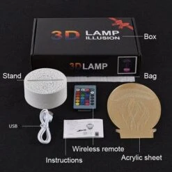 3D Lampe À Led Glow Night Lights Stitch Modèle Led Lampe Kiddécoration De Chambre Lumières Avec Télécommande Parfait Cadeaux De Noël@Crack Base 7 CouleursBase Blanche 7Colorsrc -Lemax Decor Magasin 90618353 4