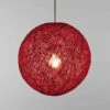 LITZEE Guirlande Lumineuse De Noël Suspension Sisal Abat-jour Boule Ronde Lustre Rotin,Diamètre (Rose Rouge, 23cm) 2 LITZEE Guirlande Lumineuse De Noël Suspension Sisal Abat-jour Boule Ronde Lustre Rotin,Diamètre (Rose Rouge, 23cm) -Lemax Decor Magasin 90785810 1