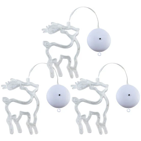 3 Lumières De Ventouse De Décoration De Fenêtre De Noël 3 3 Lumières De Ventouse De Décoration De Fenêtre De Noël