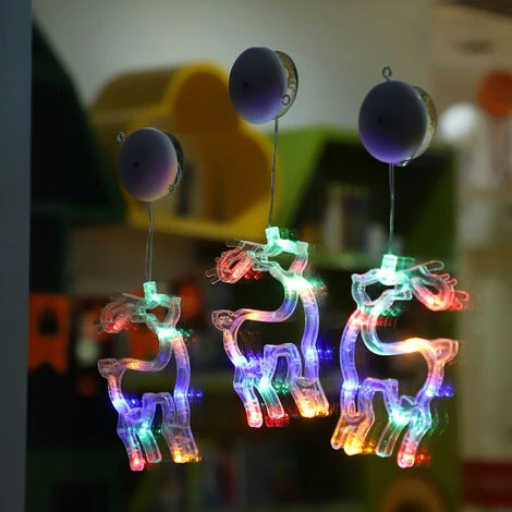 3 Lumières De Ventouse De Décoration De Fenêtre De Noël 7 3 Lumières De Ventouse De Décoration De Fenêtre De Noël – Image 5
