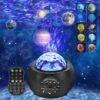 FlkwoH Projecteur Ciel Etoile Noel Veilleuse Enfants LED étoile Projection Lampe Projecteur Galaxie Avec Télécommande Minuterie Enceinte Musicale Lecteur Pour Noël Fête New Year Anniversaire Chambre -Lemax Decor Magasin 92334010 1