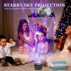 FlkwoH Projecteur Ciel Etoile Noel Veilleuse Enfants LED étoile Projection Lampe Projecteur Galaxie Avec Télécommande Minuterie Enceinte Musicale Lecteur Pour Noël Fête New Year Anniversaire Chambre -Lemax Decor Magasin 92334010 5