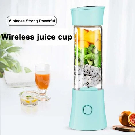 Portable Mixeur Juice Blender, Milk-Shake, Jus De Fruits Et Légumes,Mixer,480ml, Sans BPA,Mini USB Blender Des Smoothies,100W,pour Sport Et Voyage Maison,Noël Cadeaux Femme Homme 5 Portable Mixeur Juice Blender, Milk-Shake, Jus De Fruits Et Légumes,Mixer,480ml, Sans BPA,Mini USB Blender Des Smoothies,100W,pour Sport Et Voyage Maison,Noël Cadeaux Femme Homme – Image 3