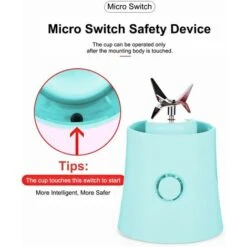 Portable Mixeur Juice Blender, Milk-Shake, Jus De Fruits Et Légumes,Mixer,480ml, Sans BPA,Mini USB Blender Des Smoothies,100W,pour Sport Et Voyage Maison,Noël Cadeaux Femme Homme 11 Portable Mixeur Juice Blender, Milk-Shake, Jus De Fruits Et Légumes,Mixer,480ml, Sans BPA,Mini USB Blender Des Smoothies,100W,pour Sport Et Voyage Maison,Noël Cadeaux Femme Homme -Lemax Decor Magasin 94080514 5