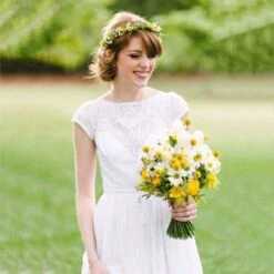 Plante Verte Artificielle　40 Tiges Fleurs Séchées Naturelles Fleurs De Craspedia Séchées Billy Button Balles Bouquet Floral Pour Noël Mariage Hiver Maison Décoration Florale -Lemax Decor Magasin 94302869 5