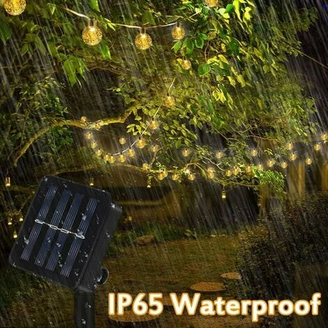 Guirlande Solaire Extérieure 12M 100 LED Guirlande Lumineuse Blanc Chaud Avec 8 Modes & Étanche IP65 Lampe Decorative Idéal Pour Maison, Jardin, Festival, Arbre De Noël 7 Guirlande Solaire Extérieure 12M 100 LED Guirlande Lumineuse Blanc Chaud Avec 8 Modes & Étanche IP65 Lampe Decorative Idéal Pour Maison, Jardin, Festival, Arbre De Noël – Image 5