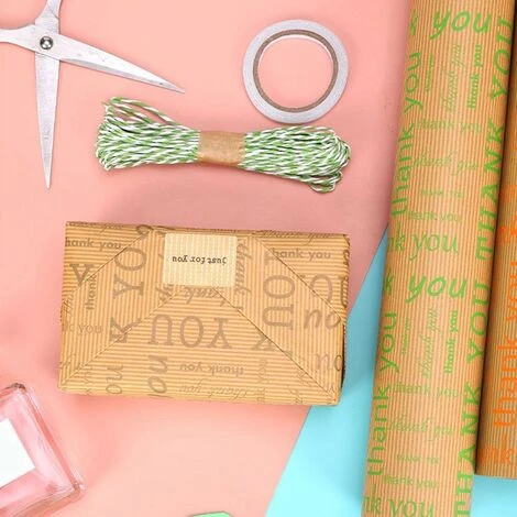 6 Feuilles De Papier D'Emballage, Pour Le Jour De Thanksgiving, FêTe D'Anniversaire De NoëL, Ensemble De Papier D'Emballage, Papiers D'Emballage 5 6 Feuilles De Papier D'Emballage, Pour Le Jour De Thanksgiving, FêTe D'Anniversaire De NoëL, Ensemble De Papier D'Emballage, Papiers D'Emballage – Image 3