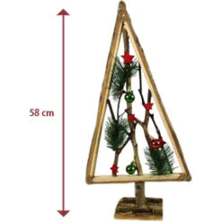ARBRE DE NOËL EN BOIS AVEC BRINDILLES ET BOULES ROUGE 58CM DÉCORATIONS DE NOËL 8 ARBRE DE NOËL EN BOIS AVEC BRINDILLES ET BOULES ROUGE 58CM DÉCORATIONS DE NOËL -Lemax Decor Magasin 96517714 3
