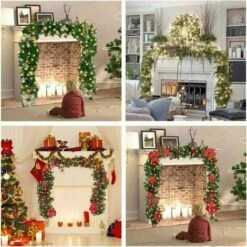 Guirlande De Sapin De Noël 270 Cm, Guirlande De Sapin De Noël Artificiel Avec Décoration Lumineuse LED Pour Porte De Sapin De Noël, Escalier, Cheminée 9 Guirlande De Sapin De Noël 270 Cm, Guirlande De Sapin De Noël Artificiel Avec Décoration Lumineuse LED Pour Porte De Sapin De Noël, Escalier, Cheminée -Lemax Decor Magasin 97055917 3