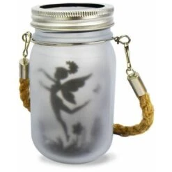 Lanterne Solaire Exterieur Jardin - Led Luciole Lumiere Solaire Déco Intérieur Extérieur Pour Noël Patio Branche Pergola Anniversaire Mariage Balcon Party Chambre(Bouteille De Gommage Pour Les Fées,