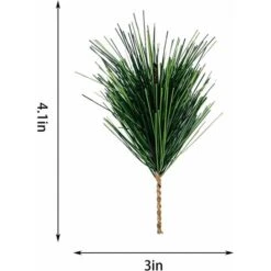 Paquet De 60 Branches D'aiguille De Pin Vert Faux Petites Tiges De Branche De Pin Pour La Décoration De Guirlande De Noël Maison Vacances Jardin -Lemax Decor Magasin 97737679 3