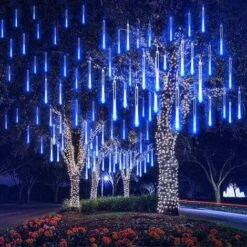 Lumières De Pluie Tombantes Meteor Shower Lights Lumières De Noël 30 Cm 8 Tubes 144 LED 9 Lumières De Pluie Tombantes Meteor Shower Lights Lumières De Noël 30 Cm 8 Tubes 144 LED -Lemax Decor Magasin 97748513 3