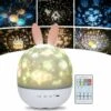 Veilleuse Enfant Lampe Etoile Projecteur, 360°Rotation Musicale Veilleuse + Minuterie + Télécommande + 6 Couleurs, LED Veilleuse Ciel Etoilé Bébé Pour Anniversaire, Noël [Classe énergétique A++] -Lemax Decor Magasin 98430116 1