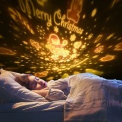 Veilleuse Enfant Lampe Etoile Projecteur, 360°Rotation Musicale Veilleuse + Minuterie + Télécommande + 6 Couleurs, LED Veilleuse Ciel Etoilé Bébé Pour Anniversaire, Noël [Classe énergétique A++] -Lemax Decor Magasin 98430116 5