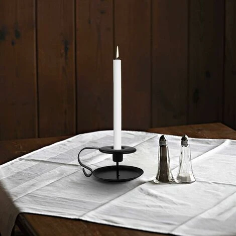 2 Pièces Bougeoirs Détenteur, Bougeoir Long Avec Poignée Et Plateau, Pour Saint Valentin De Noël Halloween Mariage Cérémonie Anniversaire, Noir 7 2 Pièces Bougeoirs Détenteur, Bougeoir Long Avec Poignée Et Plateau, Pour Saint Valentin De Noël Halloween Mariage Cérémonie Anniversaire, Noir – Image 5