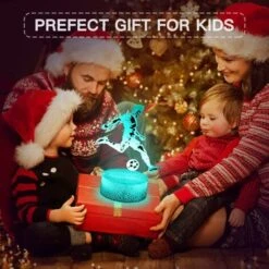 Veilleuse 3D Football Avec Base En Hêtre Avec 16 Lumières Fantômes LED à Changement De Couleur Et Télécommande, Décoration De Chambre, Anniversaire, Cadeau De Noël Pour Enfants -Lemax Decor Magasin 98873396 3