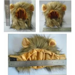 Perruque De Crinière De Lion Pour Chien Et Chat Costume Pet Réglable Lavable Confortable Fantaisie Poils De Lion Chien Vêtements Robe Pour Halloween Noël Pâques Festival Fête Activité -Lemax Decor Magasin 99485197 3