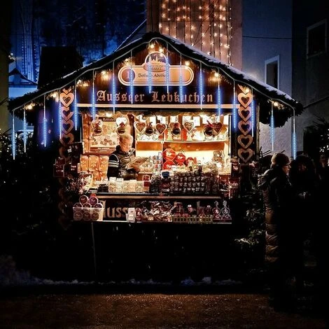 Guirlande Lumineuse Météore Pluie Lumiere, LED Météore Pluie Etanche Extérieur Douche Pluie Feux 30 Cm 8 Tube 192 LEDs, Pour Mariage Fête Noël Soirée Maison Arbre Sapin Jardin, Bleu 3 Guirlande Lumineuse Météore Pluie Lumiere, LED Météore Pluie Etanche Extérieur Douche Pluie Feux 30 Cm 8 Tube 192 LEDs, Pour Mariage Fête Noël Soirée Maison Arbre Sapin Jardin, Bleu – Image 2